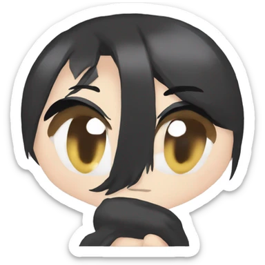 azusa from k-on, with cat ear sticker