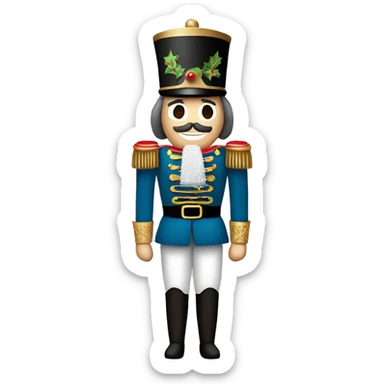 christmas nutcracker full body sticker