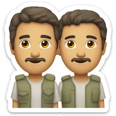 Dos corazónes 6 de abril sticker