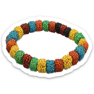 Beaded bracelet sticker
