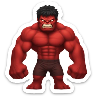 red hulk sticker