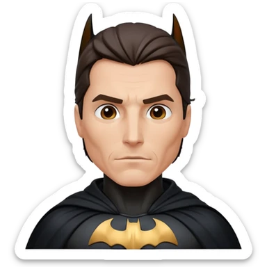 christian bale batman sticker