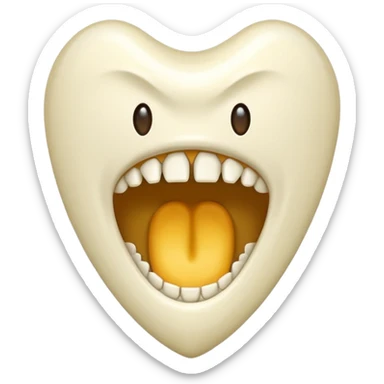 Sharp fang tooth only sticker