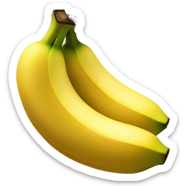 Bananas wrapped in a chain sticker