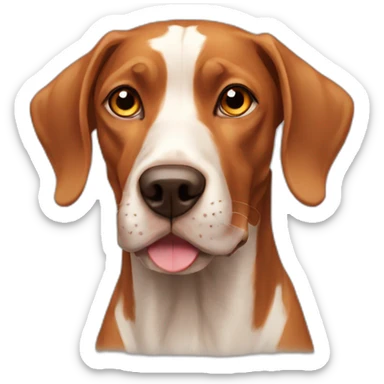 Dog Viszla full-height sticker