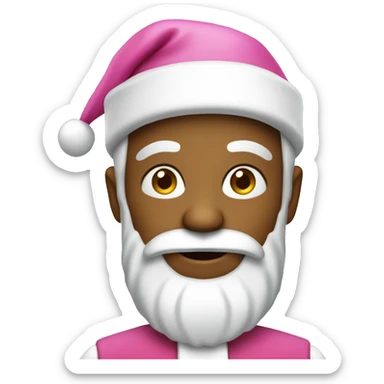 pink Santa Claus  sticker