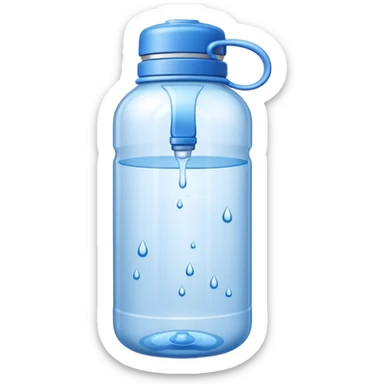 Store bought Water bottle with label sticker