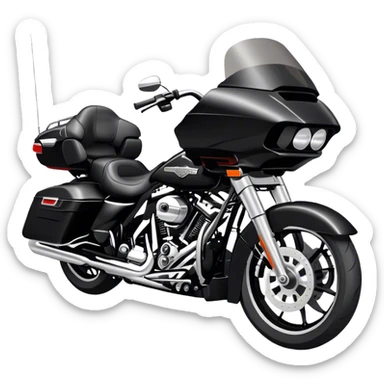 Harley Davidson black road glide  sticker