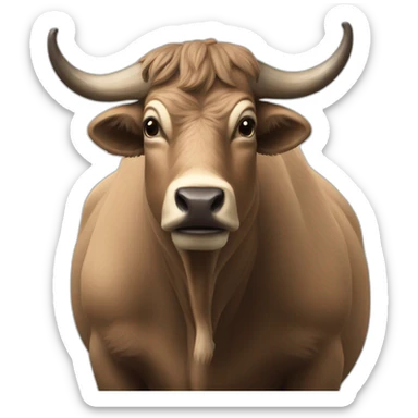 Taureau en colère sticker