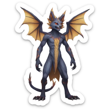 Anthro Vernid-WickerBeast-Protogen-Primagen-Fakémon Full Body sticker