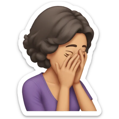 face palm mother sticker