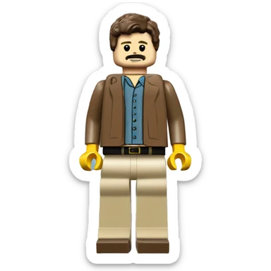 PEDRO PASCAL lego full body sticker