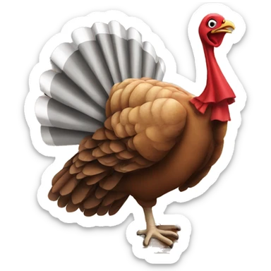 Turkey Building a Deck sticker