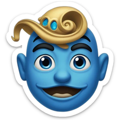Blue genie from Disney’s Aladdin  sticker