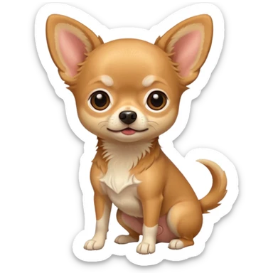 chihuahua barking sticker