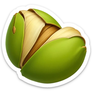 pistachio with shall green nut yellow shall sticker