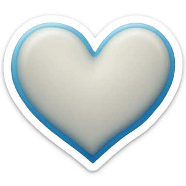 Blue heart sticker