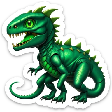 horror bionic reptile monster sticker
