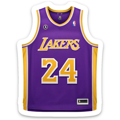 los angeles lakers jersey sticker