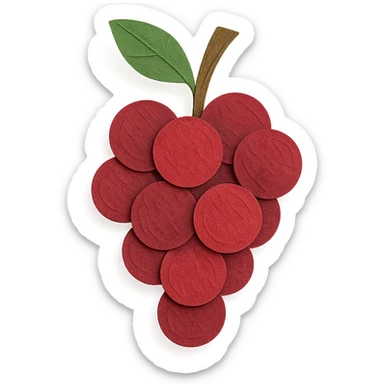 red grapes sticker