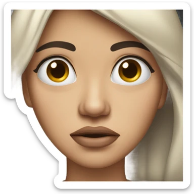 Woman fake crying sticker