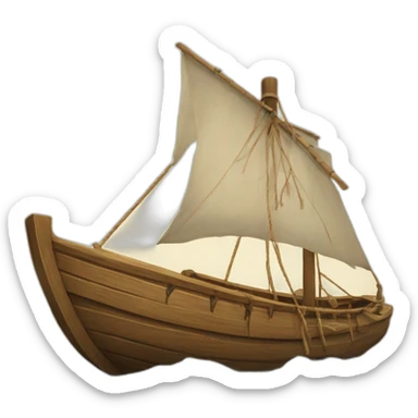 boat discovery of native America sticker