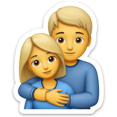 couples hug sticker