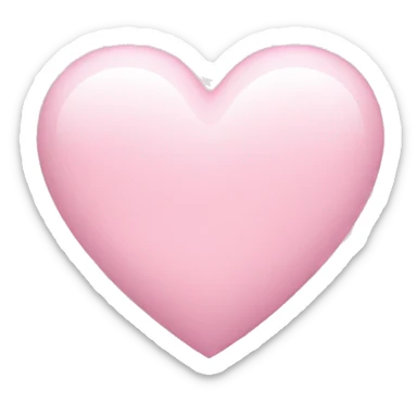 Light pink heart sticker