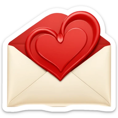 love letter valentines day sticker