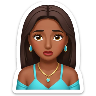 huda from love island crying  sticker