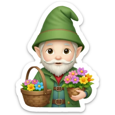 Spring gnome sticker