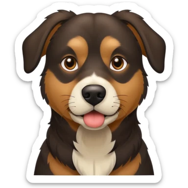 a big dox mix with regular dog and german shepard sticker
