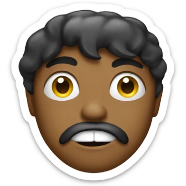 Cool emoji with kiss face  sticker