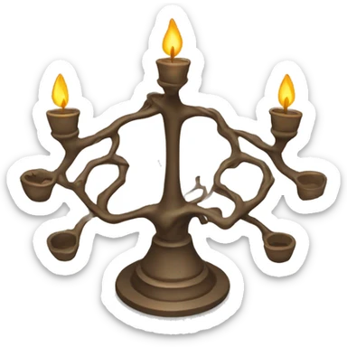seven-branched candlestick, symbol sticker