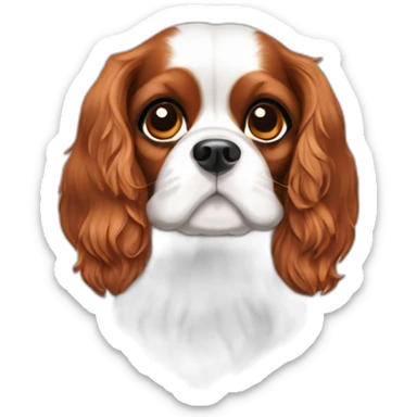 Cavalier King Charles tricolor sticker