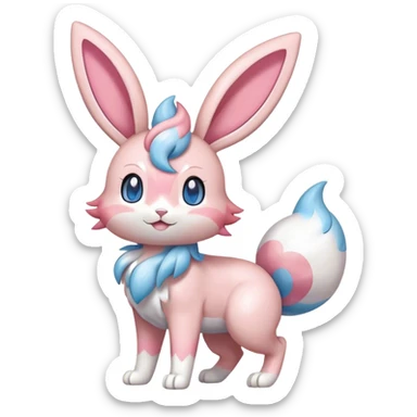 Sylveon-Bunny-Pokémon full body sticker