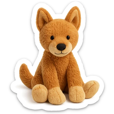 jellycat stuffed plush australian dingo sticker
