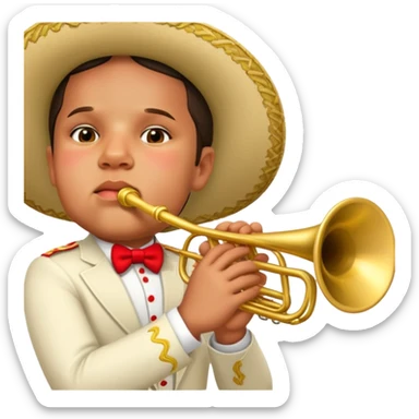 Mariachi Trumpet Player sticker