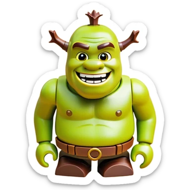 Lego shrek sticker