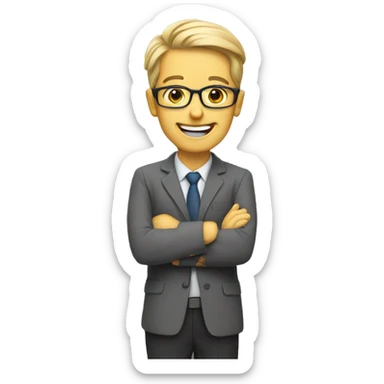 happy teacher sticker