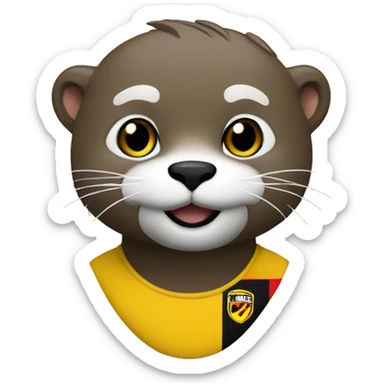 Otter with sc Bern trikot sticker