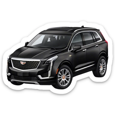 ALL BLACK MATTE CADILLAC XT6  sticker