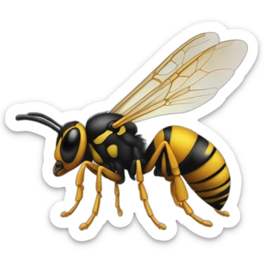 wasp-sting-in-toe sticker