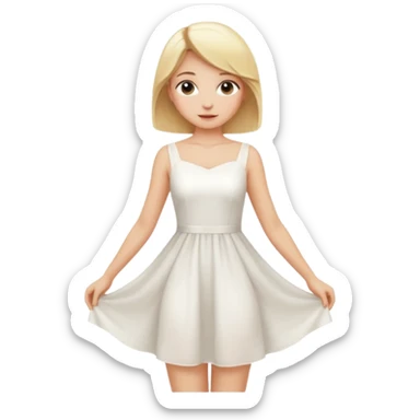 blonde girl in a graceful pose posing for the camera sticker