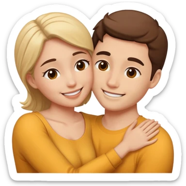 intimate moment between lovers sticker