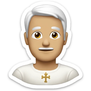 Créame una persona con los brazos cruzados en la cabeza ￼ sticker