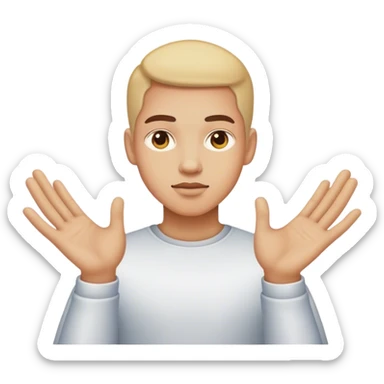 A person manifesting sticker