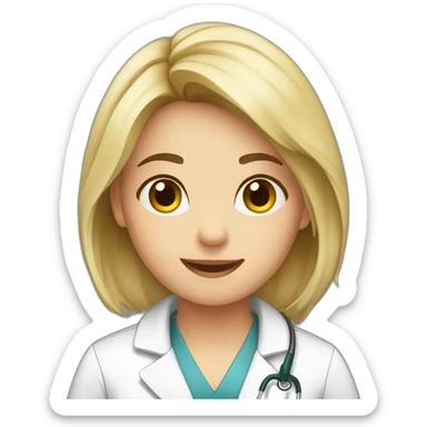 Veterinarian-girl sticker
