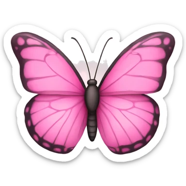 pretty pink butterfly  sticker