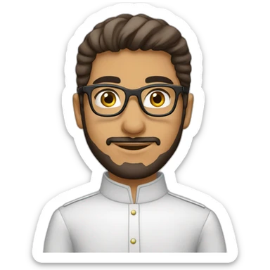 Musulman jeune arabe lunettes sticker